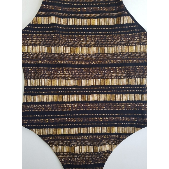 Victoria Sport Gold Mesh Bodysuit - Picture 5 of 13